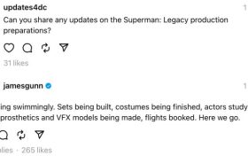 詹姆斯·古恩透露2024年《超人·传承》最新拍摄情况进展缩略图