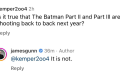 詹姆斯·古恩出来辟谣《新蝙蝠侠2与3》拍摄那些事儿缩略图