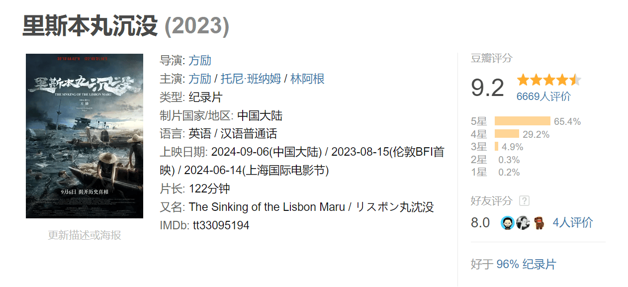 《里斯本丸沉没》在线免费观看（高清资源下载）【1280P清晰】资源下载